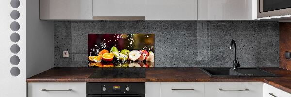 Achterwand keuken Fruit en water
