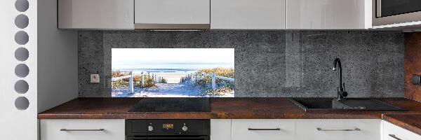 Spatplaat keuken duinen aan zee
