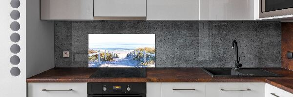 Spatplaat keuken duinen aan zee