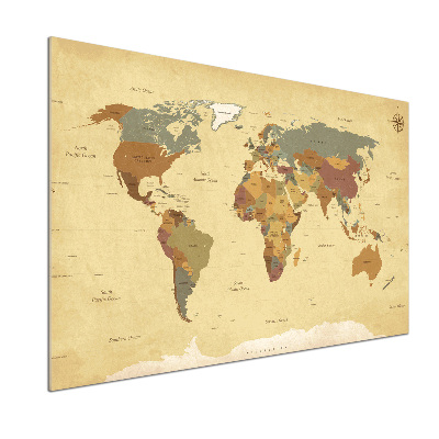 Achterwand keuken Politieke kaart