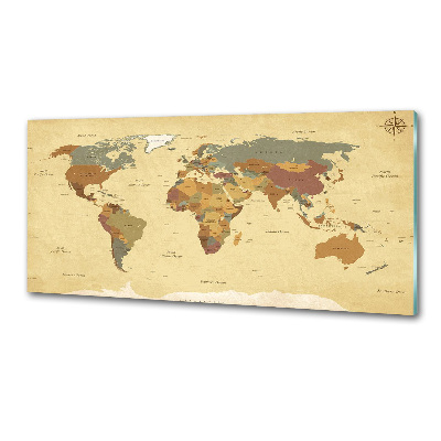 Achterwand keuken Politieke kaart