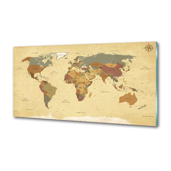 Achterwand keuken Politieke kaart