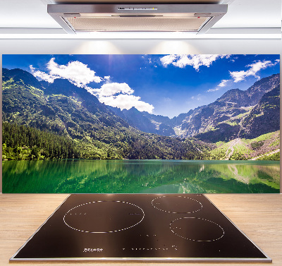 Glazen achterwand keuken Het zeeoog ​​van het Tatragebergte