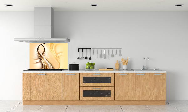 Spatscherm keuken Abstracte golven