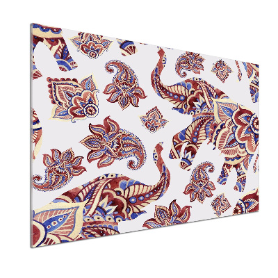 Keuken achterwand Olifantenornamenten