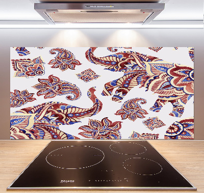 Keuken achterwand Olifantenornamenten