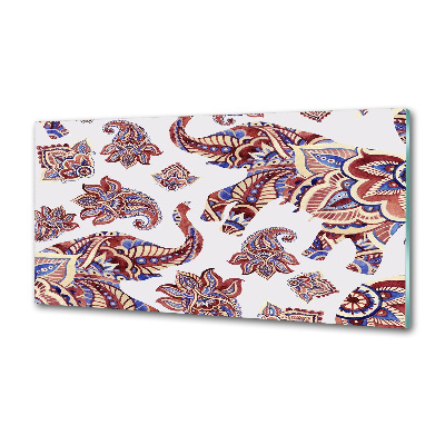 Keuken achterwand Olifantenornamenten