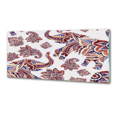 Keuken achterwand Olifantenornamenten