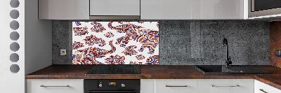 Keuken achterwand Olifantenornamenten