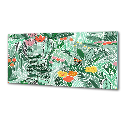 Spatplaat keuken Bloemenpatroon