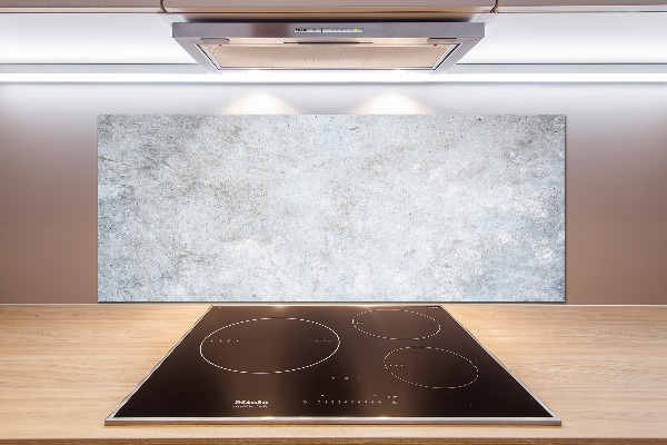 Glazen achterwand keuken Betonnen achtergrond