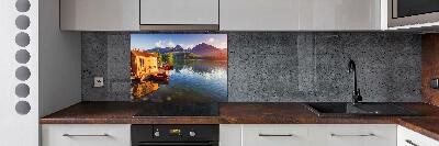 Achterwand keuken Meer in de bergen