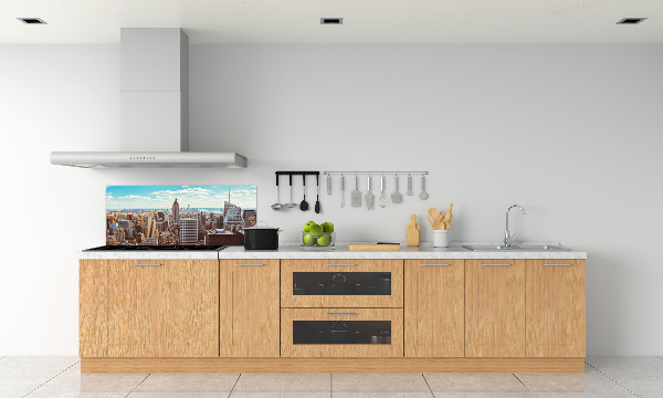 Keuken achterwand New York vanuit vogelperspectief