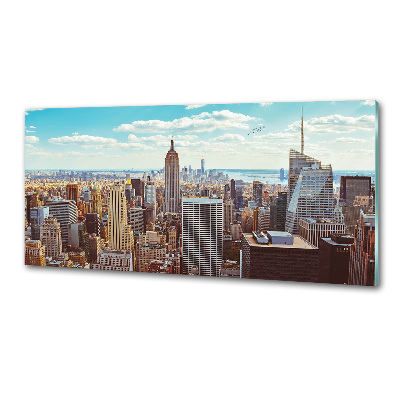 Keuken achterwand New York vanuit vogelperspectief