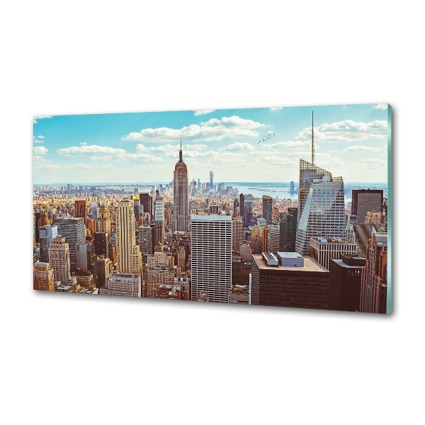 Keuken achterwand New York vanuit vogelperspectief