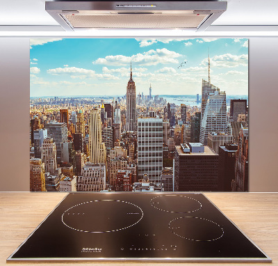Keuken achterwand New York vanuit vogelperspectief