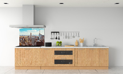 Keuken achterwand New York vanuit vogelperspectief