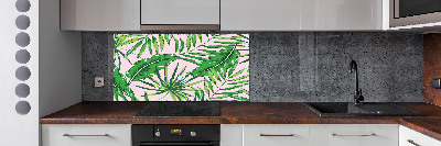 Achterwand keuken Tropische bladeren