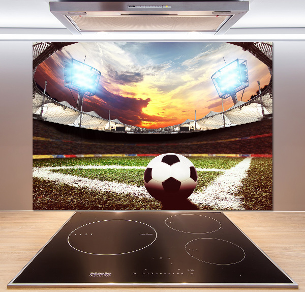 Spatscherm keuken Bal in het stadion