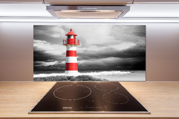 Glazen achterwand keuken Vuurtoren