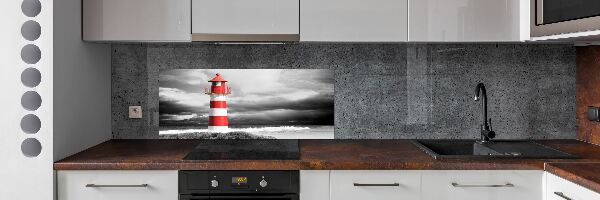 Glazen achterwand keuken Vuurtoren