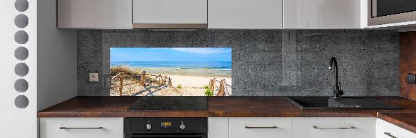 Spatscherm keuken Toegang tot het strand