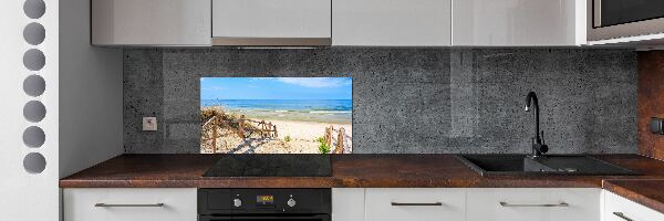 Spatscherm keuken Toegang tot het strand