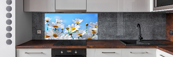 Spatplaat keuken Madeliefjes