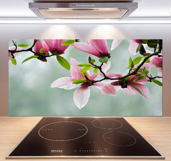 Glazen achterwand keuken Magnolia