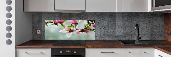 Glazen achterwand keuken Magnolia