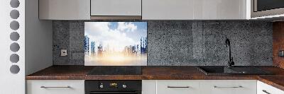 Achterwand keuken Wolkenkrabbers