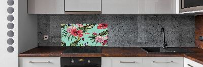 Keuken achterwand Tropische bloemen