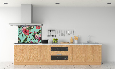 Keuken achterwand Tropische bloemen