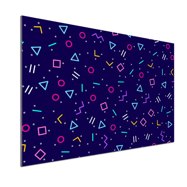 Spatplaat keuken Geometrische achtergrond