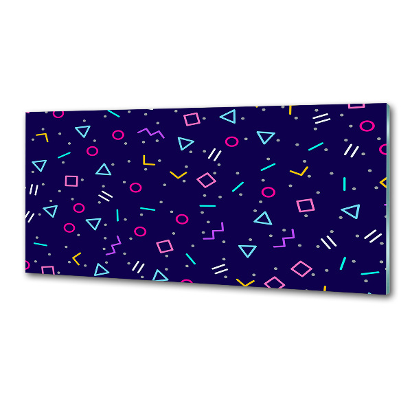 Spatplaat keuken Geometrische achtergrond