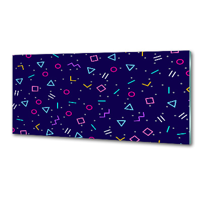 Spatplaat keuken Geometrische achtergrond