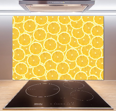 Glazen achterwand keuken Citroenschijfjes