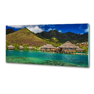 Achterwand keuken Bungalows boven het water