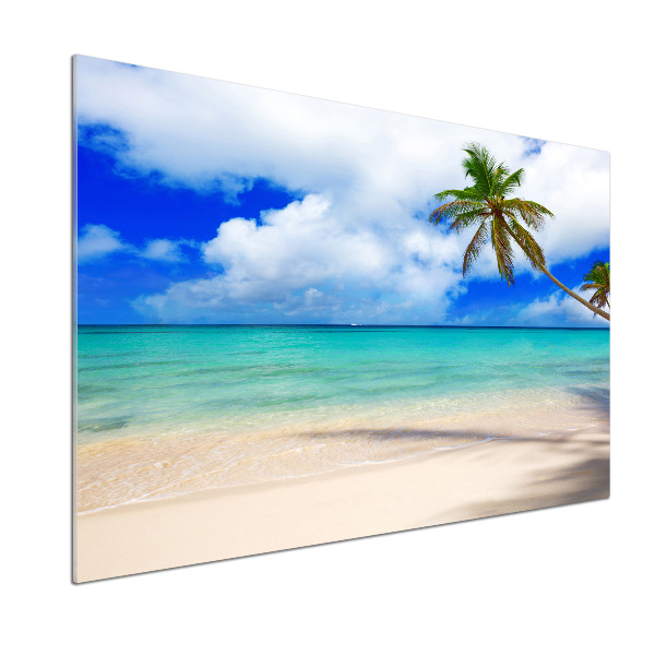 Glazen achterwand keuken Caribisch strand