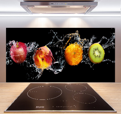 Spatplaat keuken Fruit en water