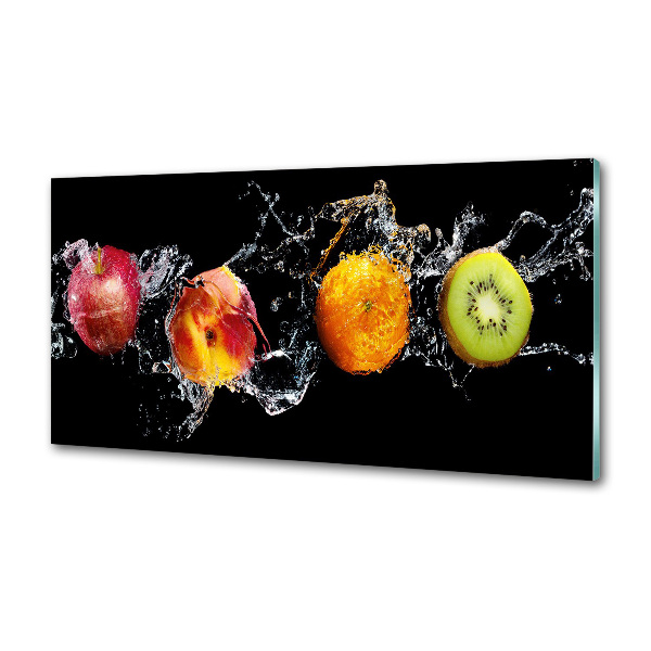 Spatplaat keuken Fruit en water