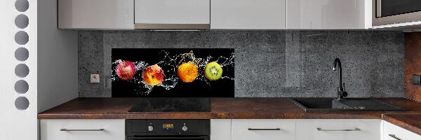 Spatplaat keuken Fruit en water