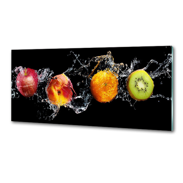 Spatplaat keuken Fruit en water