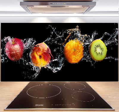 Spatplaat keuken Fruit en water