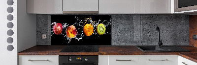 Spatplaat keuken Fruit en water