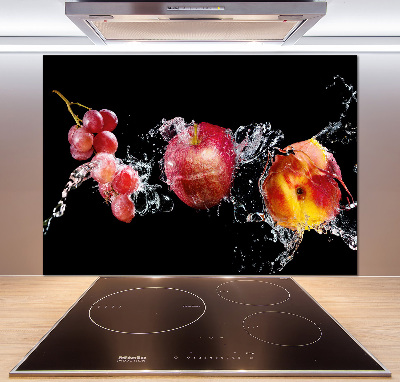 Spatplaat keuken Fruit en water