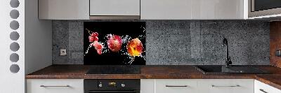 Spatplaat keuken Fruit en water