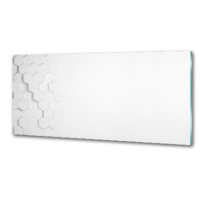 Glazen achterwand keuken Achtergrond met zeshoeken