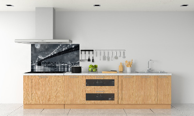 Glazen achterwand keuken Brooklynbrug