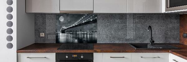 Glazen achterwand keuken Brooklynbrug